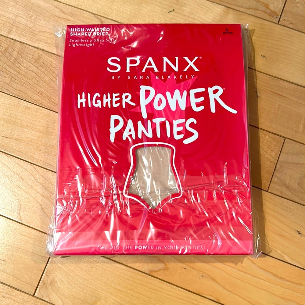 New SPANX Higher Power Panties - Nude (Beige) High-Waisted Shaper